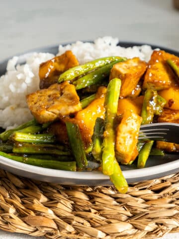tofu bowl with rice