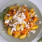 air fryer gnocchi on plate