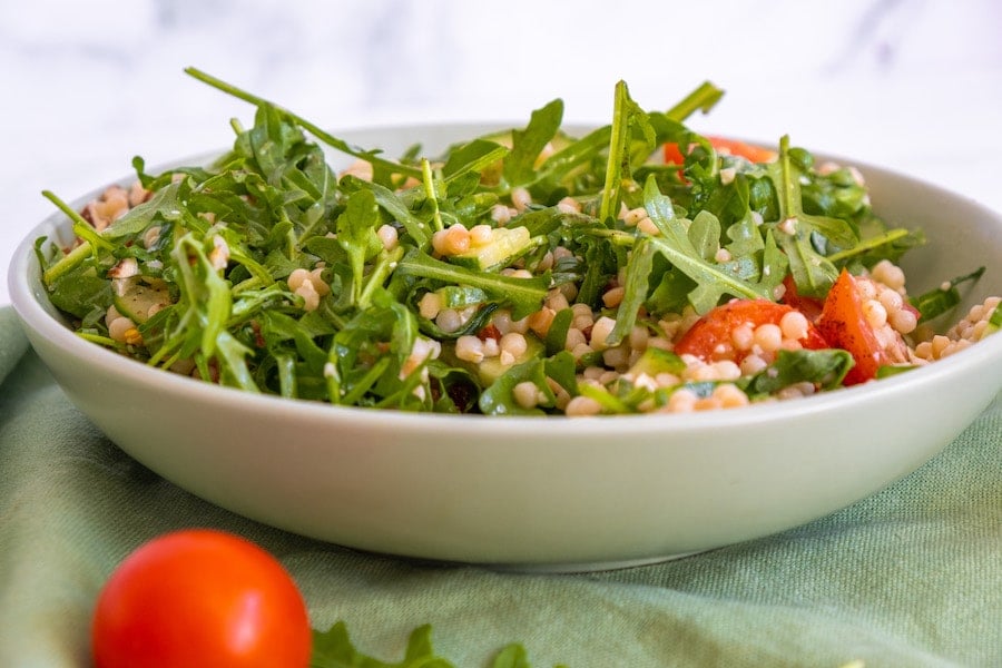 grain salad closeup
